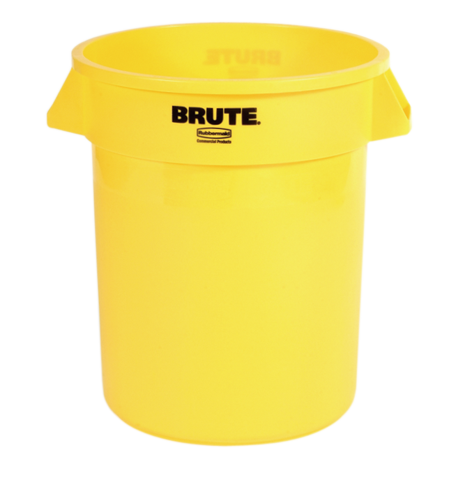 Brute Container 75,5 liter geel